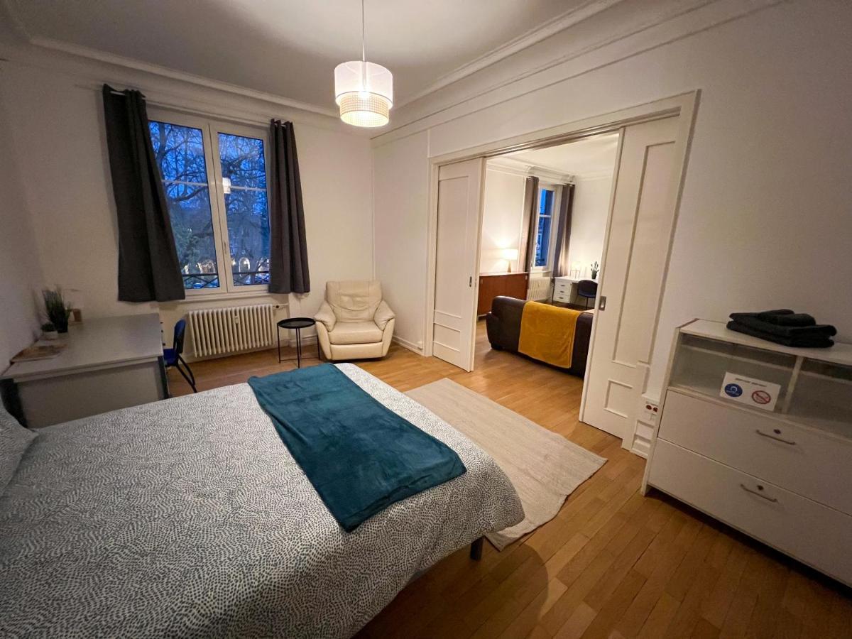 Chambres Privees -Private Room- Dans Un Spacieux Appartement - 100M2 Centre Proche Gare Μυλούζη Εξωτερικό φωτογραφία