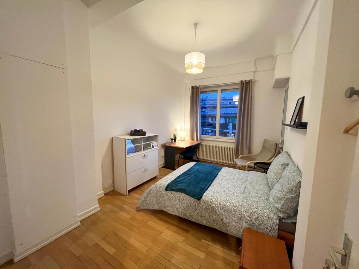 Chambres Privees -Private Room- Dans Un Spacieux Appartement - 100M2 Centre Proche Gare Μυλούζη Εξωτερικό φωτογραφία